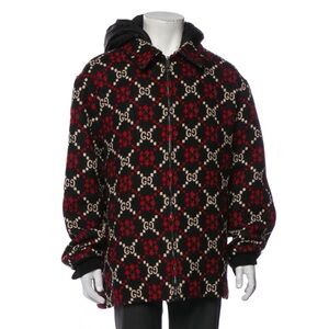 GUCCI 100% Authentic Men’s Jacquard
Monogram Macro GG Diamond Wool
Jacket Coat